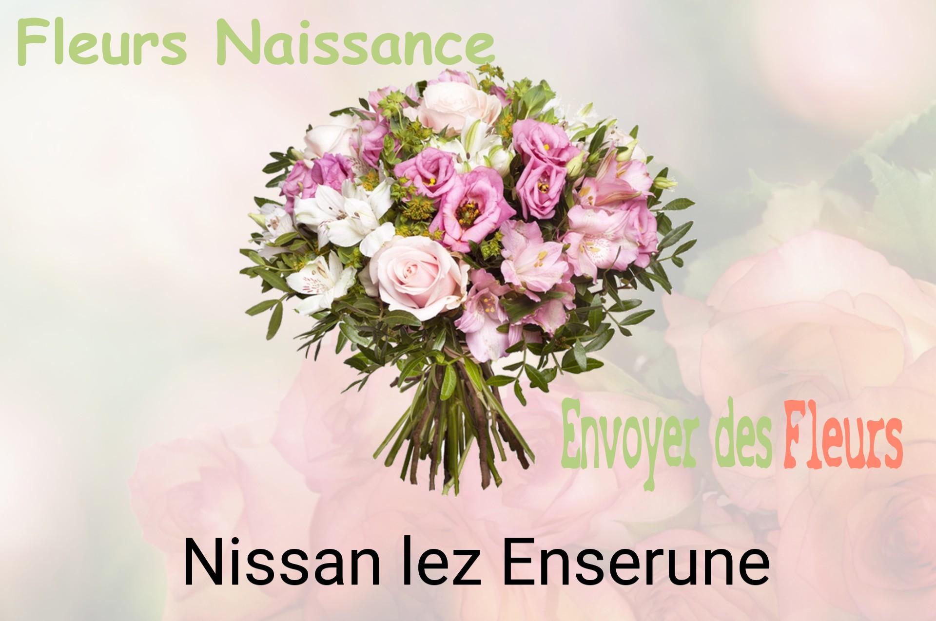 Bouquet de fleurs de naissance livré à Nissan-lez-Enserune