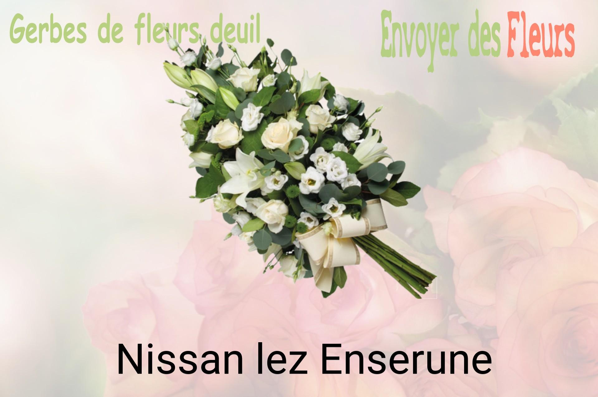 Gerbe de fleurs de deuil livrée à Nissan-lez-Enserune